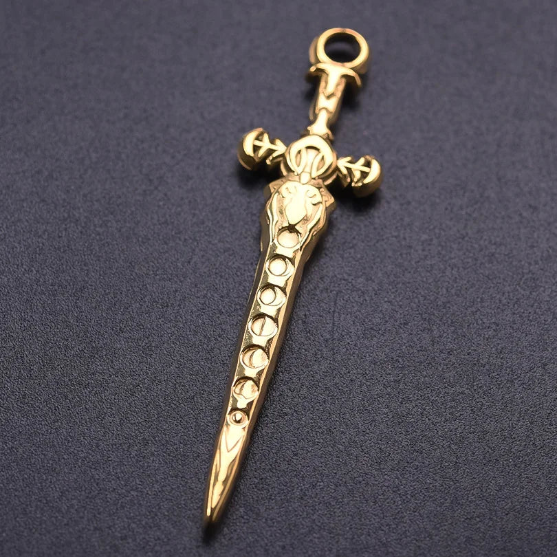 Sword Dagger Wing Pendants DIY Necklace Making — Stainless Steel