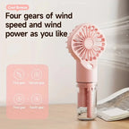 Handheld Mini Fan Air Conditioner USB Rechargeable Portable Mist Cooler Cooling Spray Humidifier Fan for