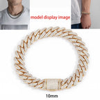 Iced Out Cuban Chain Necklace Stainless Steel 8-25MM