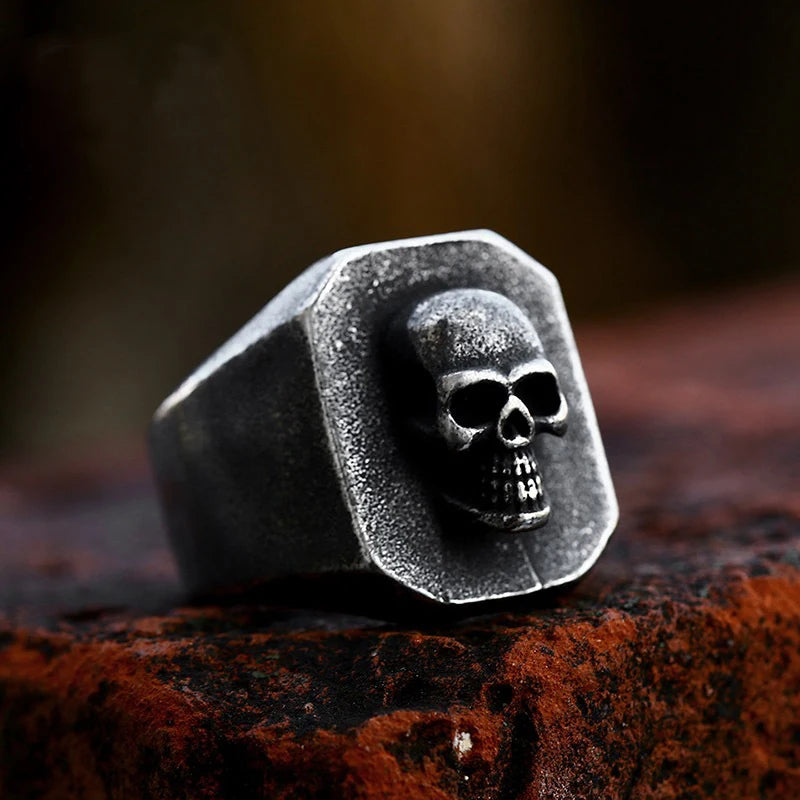 Skull Ring — Stainless Steel Vintage Gothic