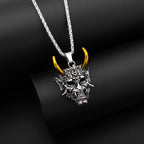 New Street Punk pendant Necklace Vintage Ghost Mask Halloween overbearing Jewelry Gift pendant necklace jewelry wholesale