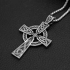 Celtic Cross Steel Pendant Retro Nordic Knot Punk