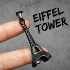 Eiffel Tower Pendant Necklace — Stainless Steel