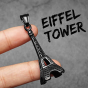 Eiffel Tower Pendant Necklace — Stainless Steel