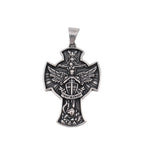 Classic St. Michael Cross Necklace — Stainless Steel