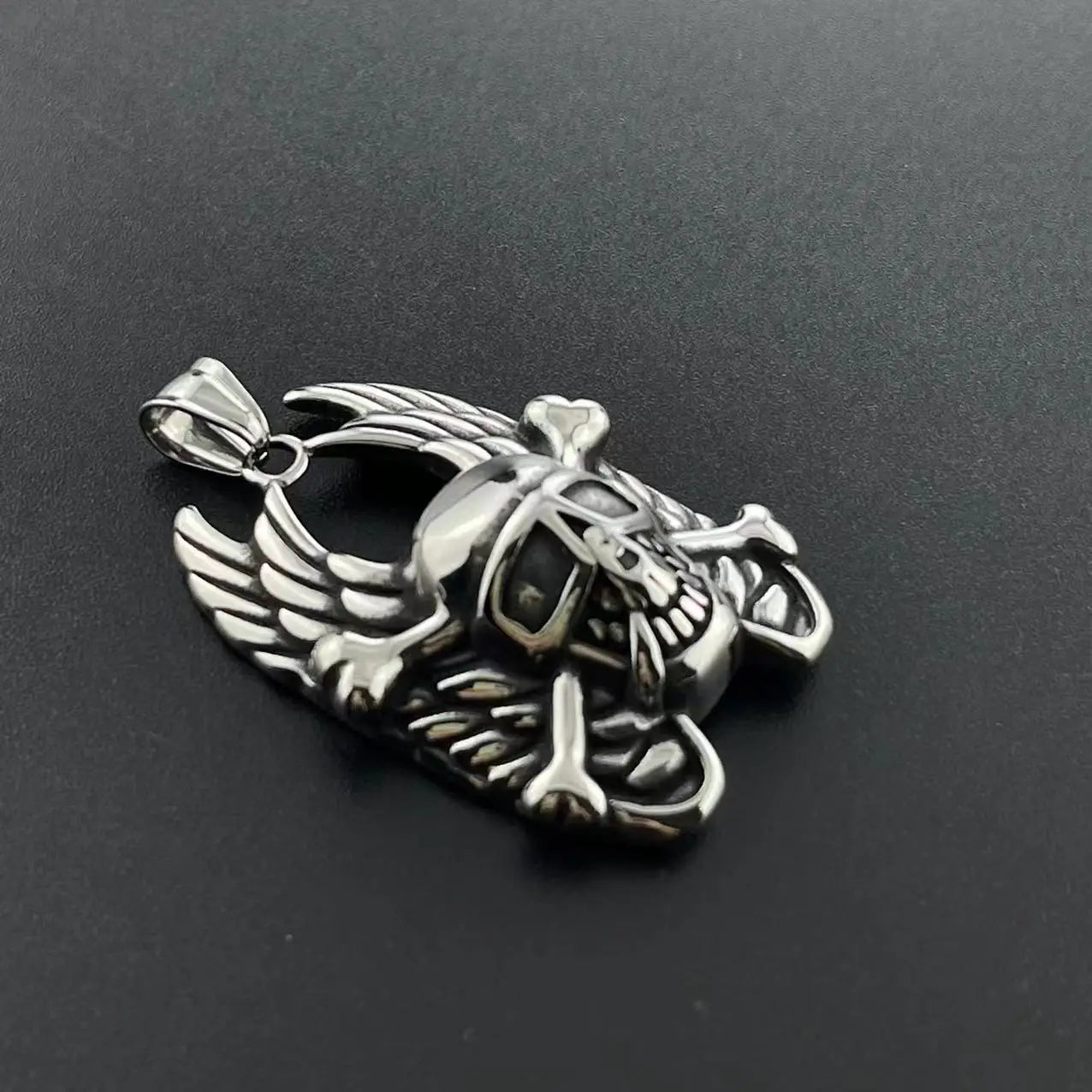 Skull Steel Pendant European American Individuality