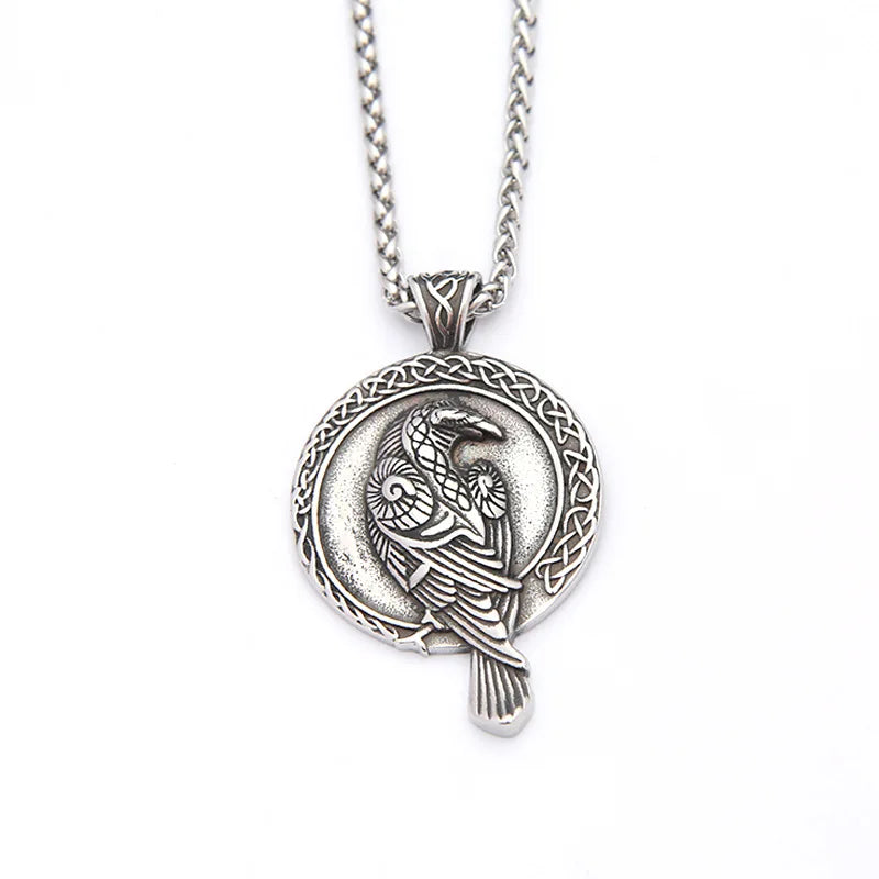 Vintage Stainless Steel Bull Head Skull Pendant Necklace Men Biker Animal Skull Bull Necklace Gothic Jewelry Gift
