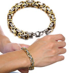 Byzantine Chain Bracelet 8mm — Stainless Steel