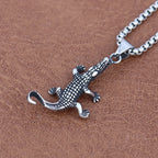 Creative Small Size Crocodile Necklace for Men Women Popular Stainless Steel Animal Pendant Fashion Charm Jewelry Gift Wholesale