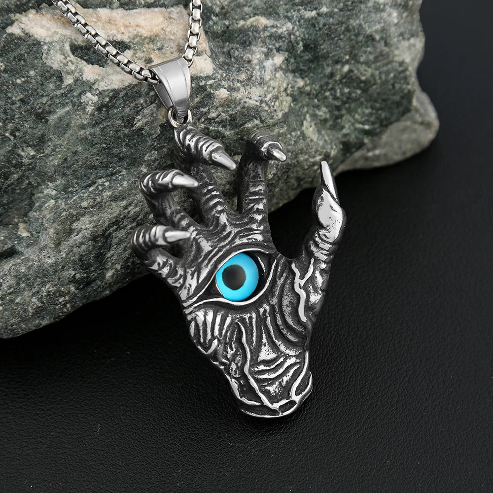 Demon Claw Pendant Necklace — Stainless Steel