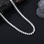 S925 Stering silver D VVS1 Moissanite Tennis Necklace 3/4/5/6mm GRA for Women Man Jewellery Zircon