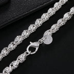 Men's Geometric Bracelet and Necklace Set 60cm and 20cm