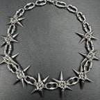 Punk Grunge Rock Rivet Clavicle Chain Cool Fashion Handmade Geometric Necklace Goth Charm Jewelry Hip Hop Accessories Gift