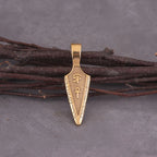 Viking Rune Spear Pendant Necklace Men's Punk Hip Hop Stainless Steel Gold Black Color Eye of Horus Amulet Necklace