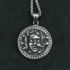 Medusa Gold Pendant Retro Gothic Head Gorgon