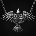 Viking Crow Wings Choker Necklace — Gothic, Zinc Alloy