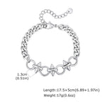 Gothic Spike Rivet Link Bracelet — Stainless Steel