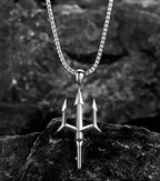 Poseidon Trident Pendant Necklace