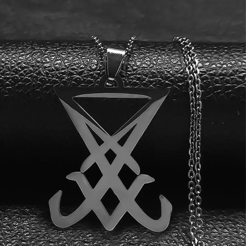 Sigil Lucifer Statement Necklace — Stainless Steel