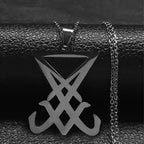 Sigil Lucifer Statement Necklace — Stainless Steel
