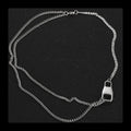Safety Buckle Double Chain Necklace — SS