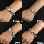 Iced Out Cuban Bracelet Stainless Steel Miami