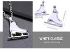 CZ Roller Skate Charm Pendant Necklace for Women
