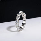 Heart Diamond Engagement Ring — 925 Silver