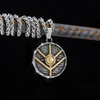 Nordic Totem Amulet Rune Necklace Retro Geometric Pattern Stainless Steel Jewelry Viking Punk Pendant Men's Fashion