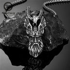 Helm of Awe Viking Amulet Necklace — Stainless Steel