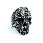 Devil Skull Ring — Black Stainless