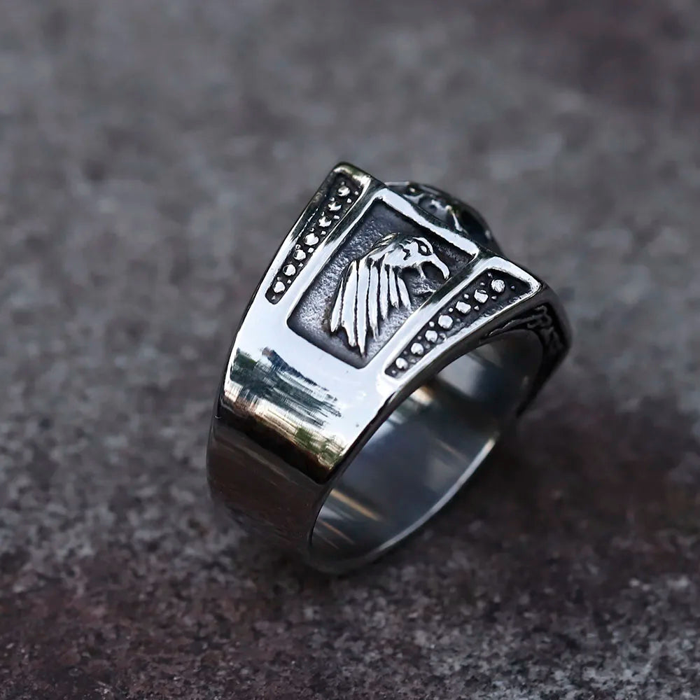 Retro Skull Gothic Biker Ring — Stainless Steel