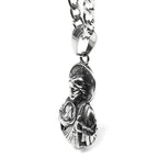 Sacred Heart Jesus Amulet Pendant Necklace — Stainless Steel
