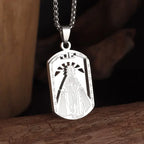 Virgin Mary Medal Iced Pendant Necklace