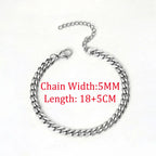 Rope Chain Bracelet 3-4mm — Stainless Steel