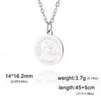 “Memento Mori-Amor Fati”Necklace Fashion Goth Punk Skeleton Stainless Steel Engraving Pendant Necklace Jewelry Christmas Gifts