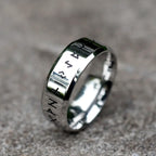 Viking Odin Rune Letter Ring — Stainless Steel