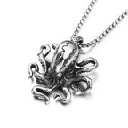 High Quality Punk Stainless Steel Big Octopus Pendant Necklace For Men Classic Deep Sea Animal Necklaces Fashion Jewelry Gifts