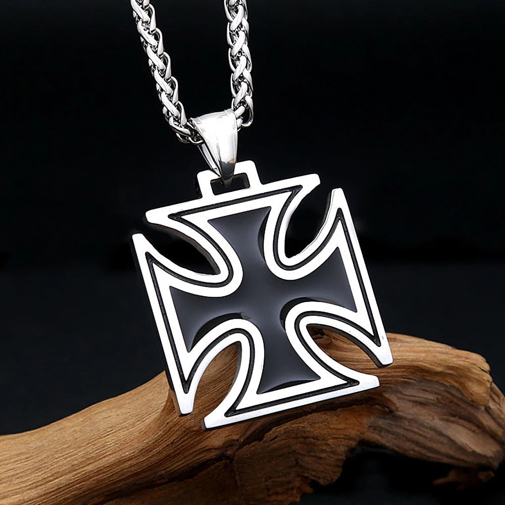 Cross Pendant — Stainless Steel