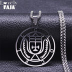 Demon Silver Pendant Seal Crocell Women/men Satan