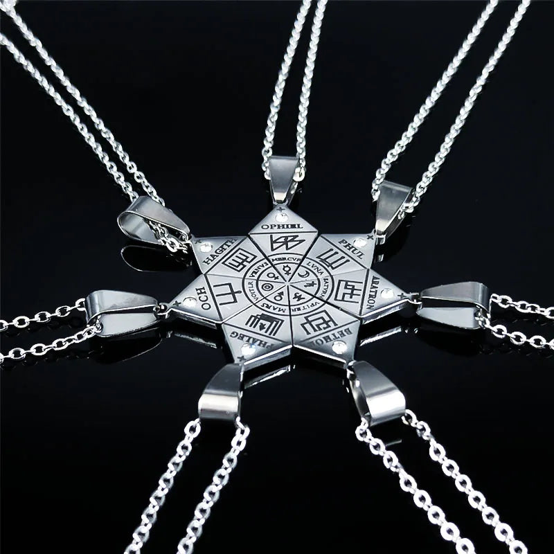 Goetia Pendant Necklace Set — Stainless Steel