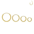 G23 Titanium Open Circle Earrings Cool Air Personality Open Men's And Women's Fashion Tragus Piercing Jewelry Simple Earrings