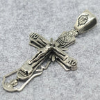 Orthodox Cross Stainless Steel Pendant Necklace