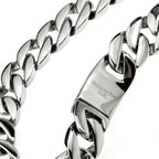 Heavy Polished Curb Chain Necklace 32mm — 316L Stainless Steel
