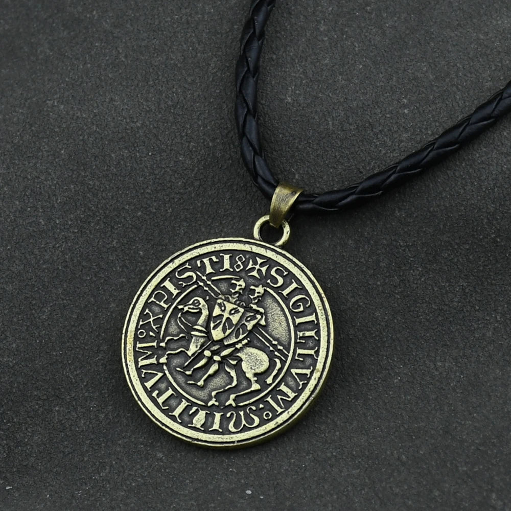 Viking War Horse Seal Pendant Necklace