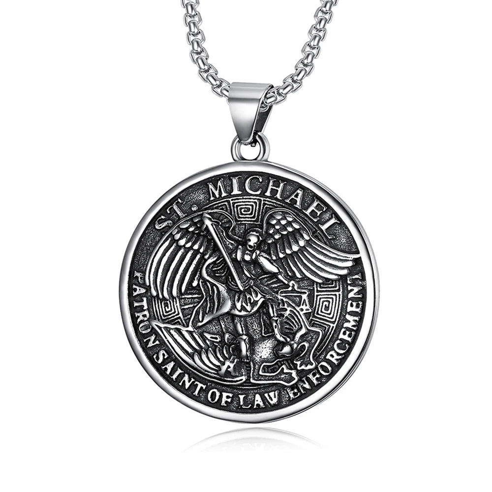 St. Michael Archangel Pendant — Stainless