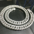 Double Cuban Link Necklace 16mm — Stainless