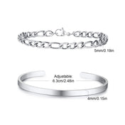 Snake Cuff Cuban Stainless Steel Bracelet