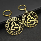 Celtic Knot Steel Pendant Viking Rune Triquetra