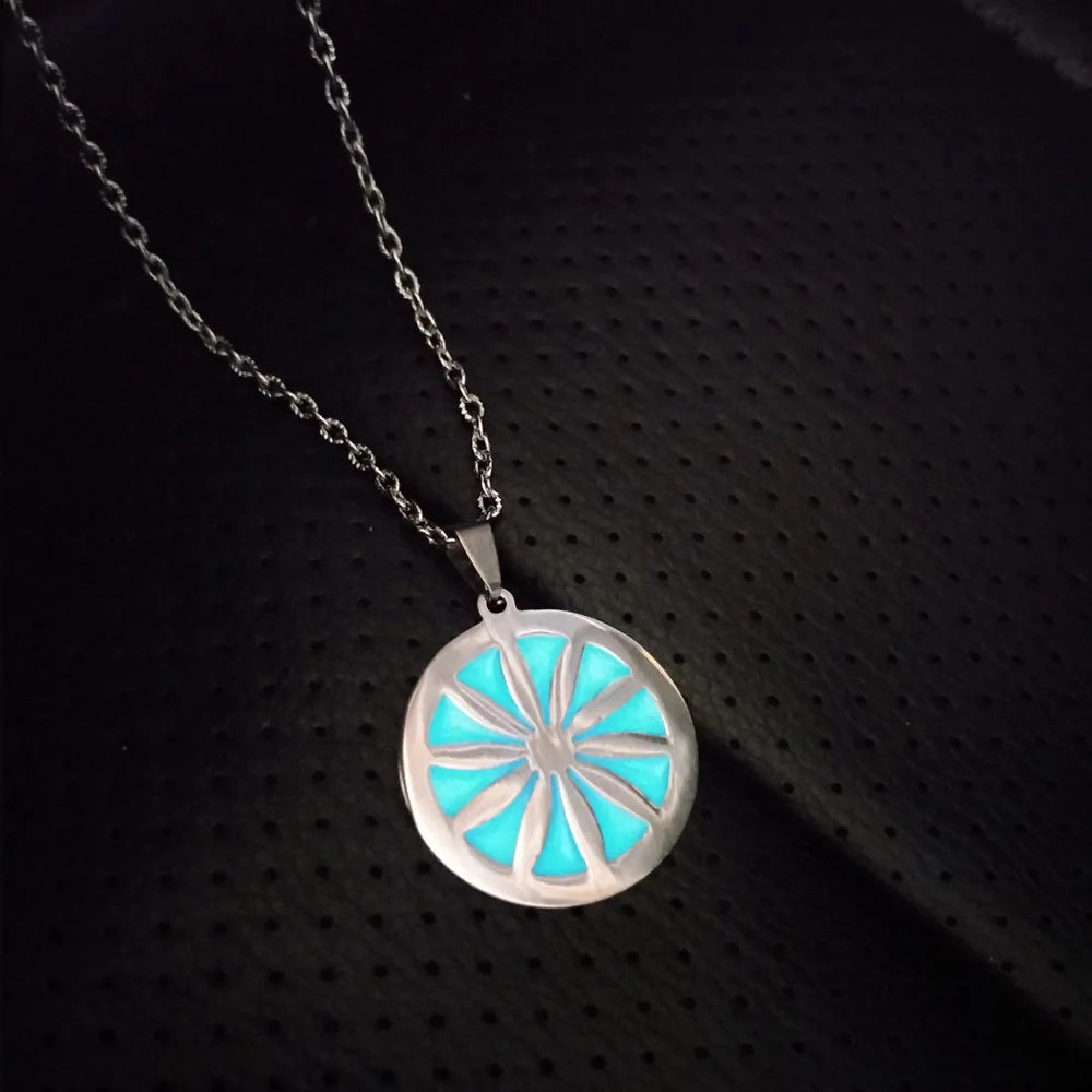 Luminous Heart Pendant Necklace — Stainless Steel